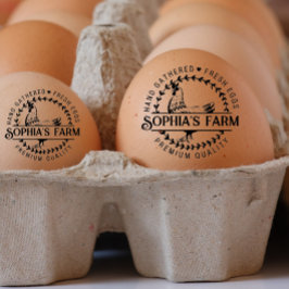 Modern Personlig Rustic Farm Fresh Owner Namn Stämpel