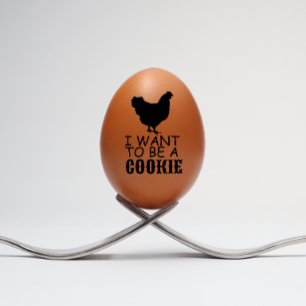 Modern Personlig Rustic Hen för Egg Älskare Stämpel