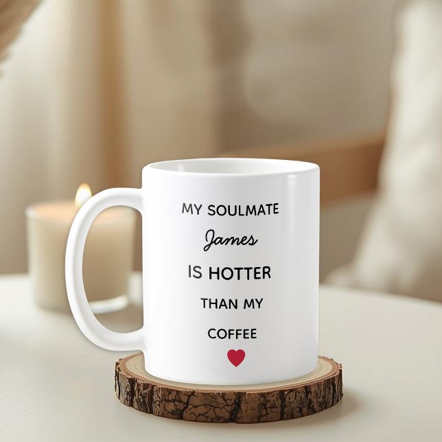 Modern Personlig Soulmate Kaffe Mugg (Skapare uppladdad)