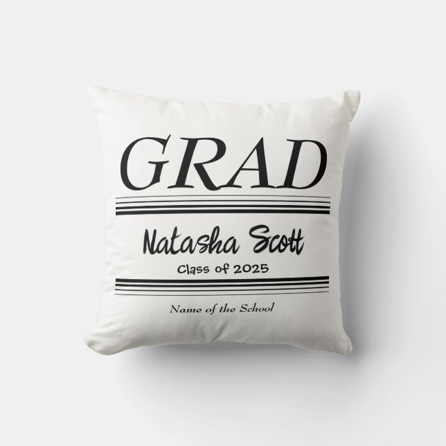 Modern Personlig studentexamen Kudde (Framsida)