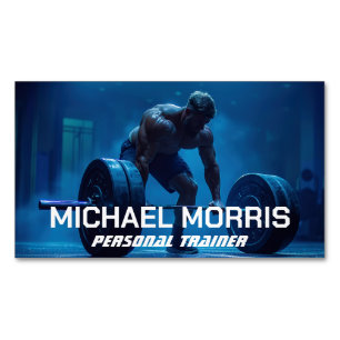Modern personlig tränare Fitness Gym Coach Magnetiska Visitkort