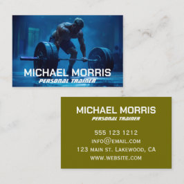 Modern personlig tränare Fitness Gym Coach Visitkort