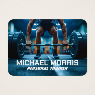 Modern personlig tränare gymcoach visitkort