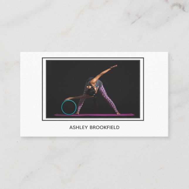 Modern personlig tränarfoto visitkort (Framsida)