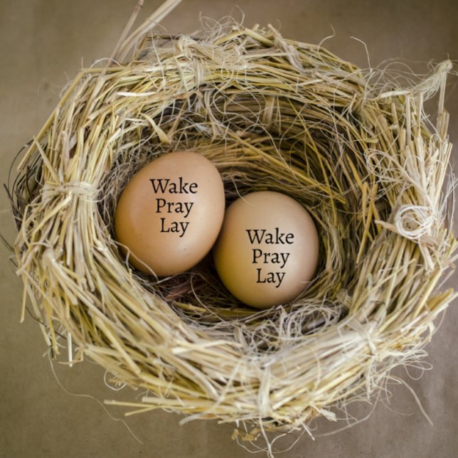 Modern Personlig Wake Pray Ljugit ägg Stämpel (modern personalized egg stamp)
