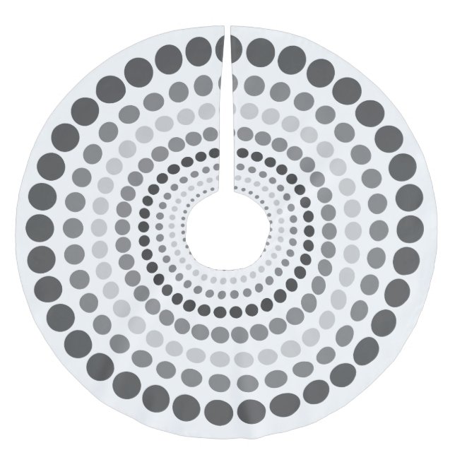 Modern personligträdkjol julgransmatta borstad polyester (Framsidan)