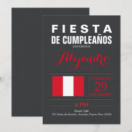 Modern: Peru-fest Inbjudningar