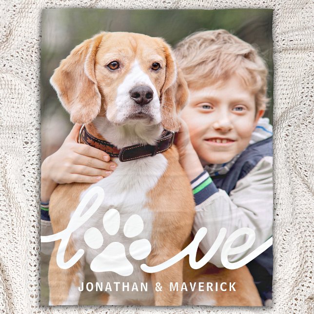 Modern Pet-foto för personlig i Tass Fleecefilt (Skapare uppladdad)