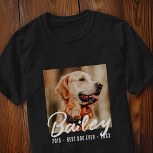 Modern Pet Memorial Best Hund Anpassningsbar Photo T Shirt