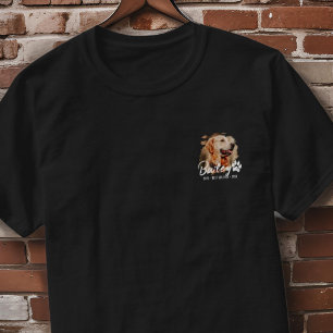 Modern Pet Memorial Best Hund Anpassningsbar Photo T Shirt