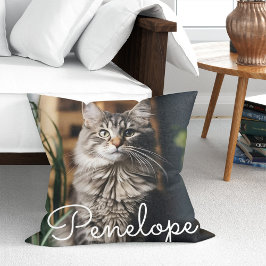 Modern Pet Photo Dekorativ kudde