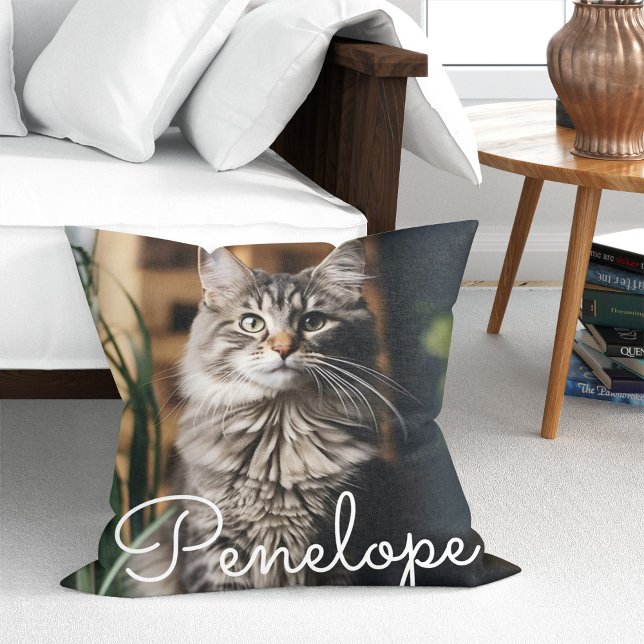 Modern Pet Photo Dekorativ kudde (Skapare uppladdad)
