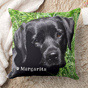 Modern Pet Photo Personlig Namn Kudde