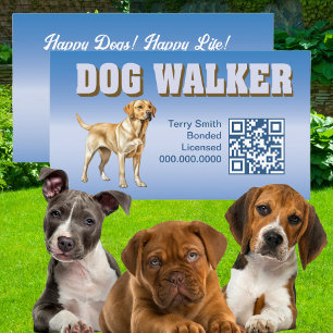 Modern Pet Sitta Dog Walker Professionell Service Visitkort