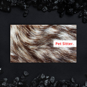 Modern Pet Sitter Dog Walker Grooming Veterinär Visitkort