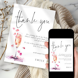 Modern Petals Prosecco Möhippa Tack Kort