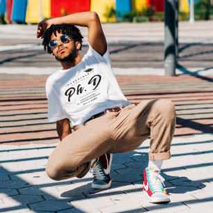 Modern PhD Studenten-skript Grattis Party T Shirt