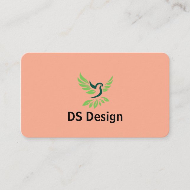 Modern Phoenix Logo Business Card Visitkort (Framsida)