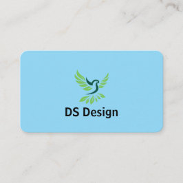 Modern Phoenix Logo Business Card Visitkort