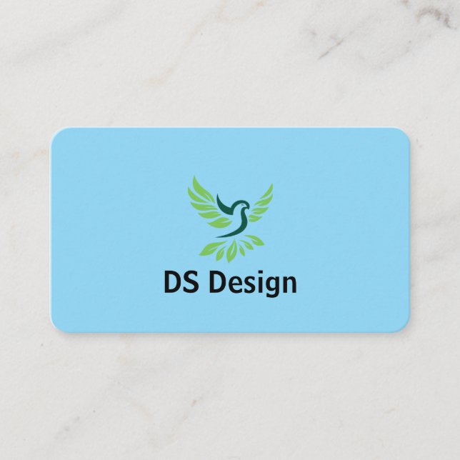 Modern Phoenix Logo Business Card Visitkort (Framsida)