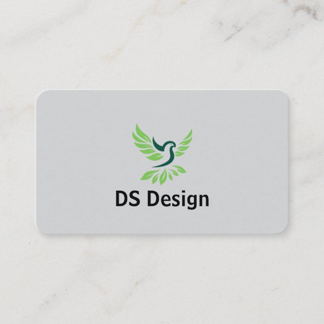 Modern Phoenix Logo Business Card Visitkort (Framsida)