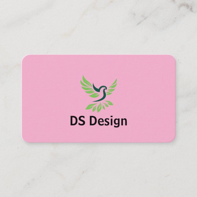 Modern Phoenix Logo Business Card Visitkort (Framsida)