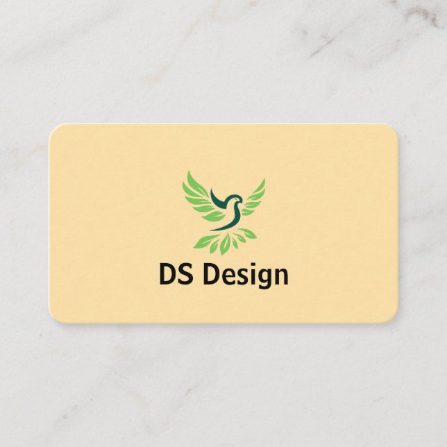 Modern Phoenix Logo Business Card Visitkort (Framsida)