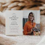 Modern Photo 50th Birthday Party Inbjudningar<br><div class="desc">Celebrate half a century of life in style with our Modern Photo Birthday Party Invitation! Bring your loved ones together for a truly memorable 50th birthday bash. Our custom design allows you to showcase a special photo and personalize the details against a clean white background. With its modern, elegant, and...</div>