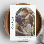 Modern Photo Arch Bröllop spara datum Spara Datumet<br><div class="desc">Hämta magin i din kärlek-artikel med vår elegant, anpassadet Spara datumfotokortet - en arbetsyta som väntar på ram det mest omhuldade ögonblicket. Den här snyggt designade mallen har en sofistikerad skripttypografi som dansar över kortet och skapar en intim och romantisk känsla som är unik för dig. Det här sparar inte...</div>