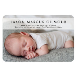 Modern Photo Baby Namn Stat Newborn baby-kylskåp Magnet