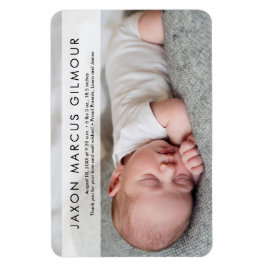 Modern Photo Baby Namn Stat Newborn baby-kylskåp Magnet