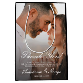 Modern Photo Black Bröllop Tack