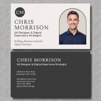 Modern Photo Black Monogram-Professionell