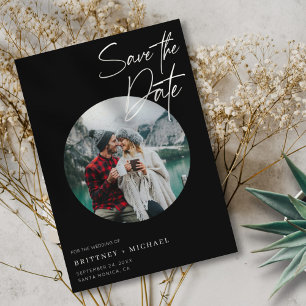 Modern Photo Black Spara Datumet