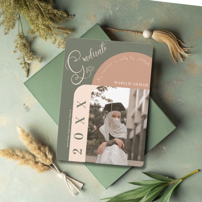 Modern Photo Bold Calligraphy Islamic studenten Inbjudningar (Skapare uppladdad)
