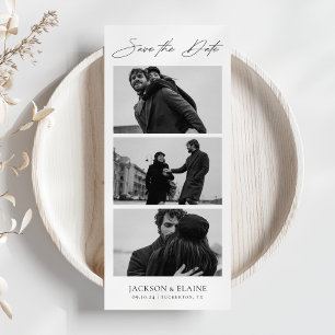 Modern Photo Booth Minimal Photo Strip Spara Datumet