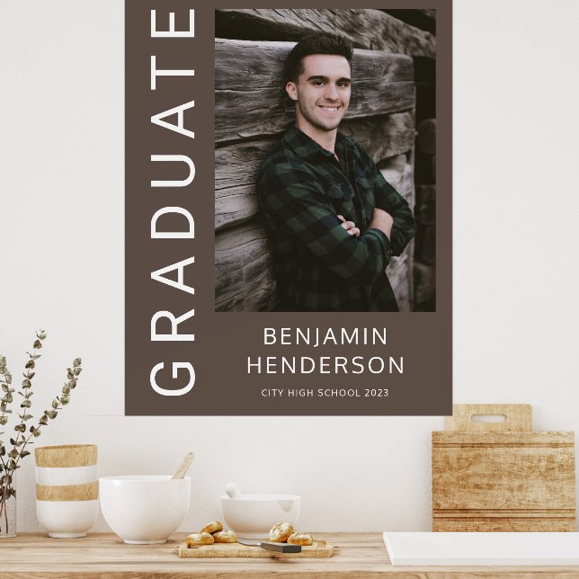 Modern Photo Boy 2023 Studenten Poster (Kök)