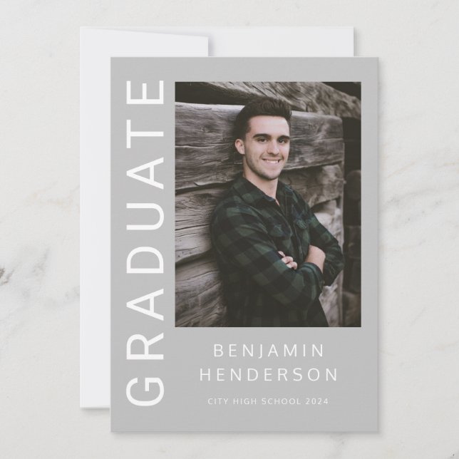 Modern Photo Boy Studenten Meddelande (Framsida)