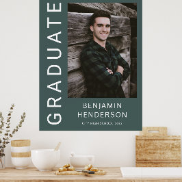 Modern Photo Boy Studenten Poster