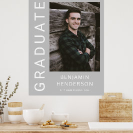 Modern Photo Boy Studenten Poster