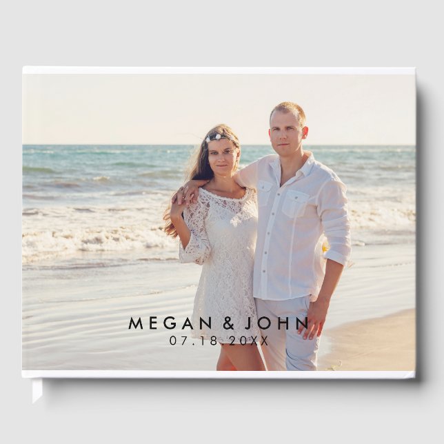 Modern Photo Bröllop Gästböcker (Framsida)