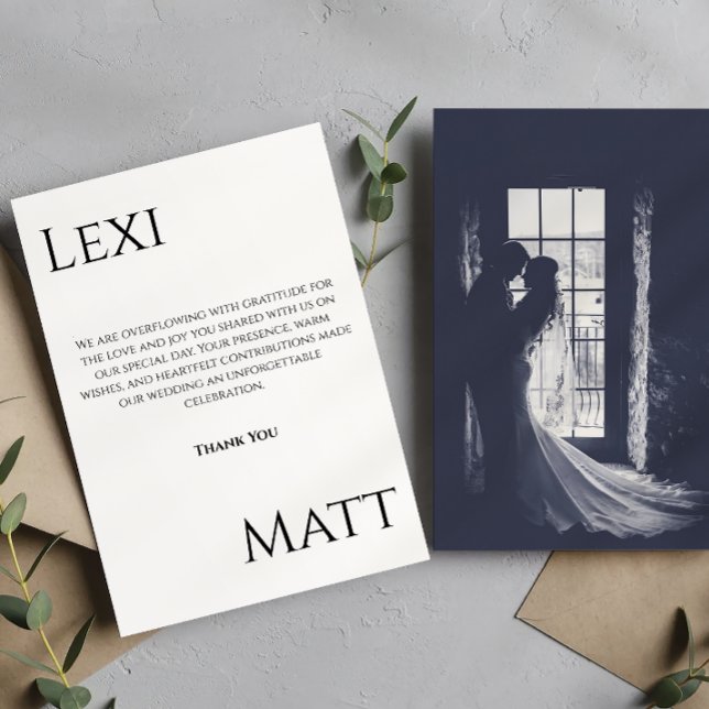 Modern Photo Bröllop - tackkort Tack Kort (Skapare uppladdad)