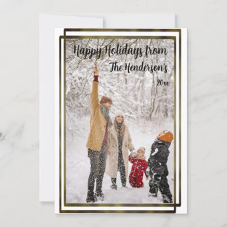 Modern Photo Chrismas Julkort