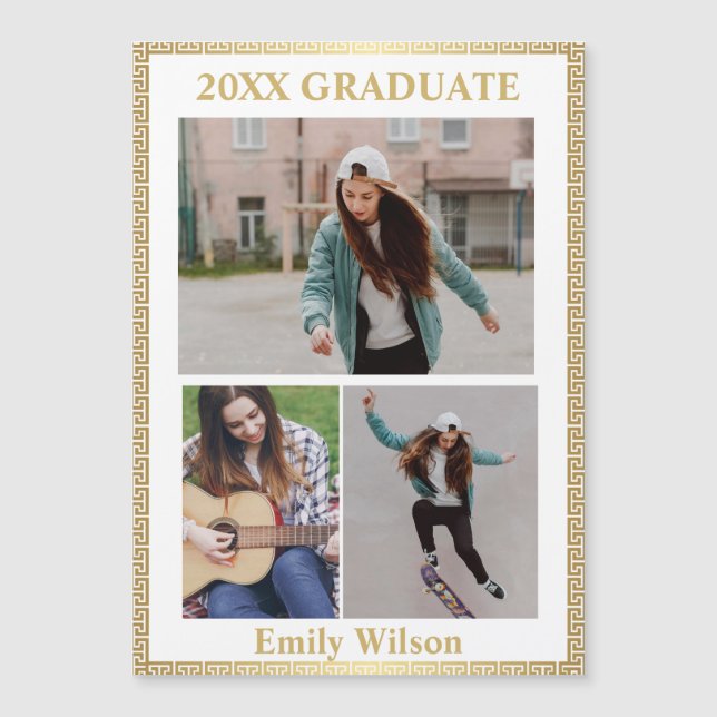 Modern Photo Class of 20XX Graduation Announcement (Framsida)