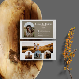 Modern Photo Collage 5 Arch Photos Photograf Visitkort