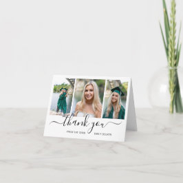 Modern Photo Collage Elegant Studenten Tack Kort