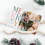 Modern Photo Collage-familjens Helgdag - jul Julkort<br><div class="desc">Vårt Modern Photo Collage Family Helgdag-julhälsningskort är perfektens sätt att säsongens glädje och värme med dina nära och kära! Detta pulserande och festliga kort är designat för att fånga tillsammans och firande innersta väsen, skapar det vara ett idealiskt val för att sprida helgdag. Det här kortet har en unik design...</div>