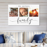 Modern Photo Collage Family är allt Canvastryck<br><div class="desc">Den här fantastiska kanvas-väggkonsten har ett vackert fotokollage med tre ram som visar omhuldade minnen, och som läggs till med det hjärtliga budskapet "Familj är allt". Den svarta och vita eleganten skapar tillsammans med utsökt skript och trycktypografi ett sofistikerat och hållbart biet som kompletterar alla insida stil. Anpassa det till...</div>