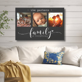 Modern Photo Collage Family är allt Canvastryck