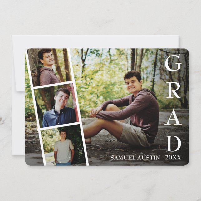 Modern Photo Collage Film Strip Studenten Announ Meddelande (Framsida)